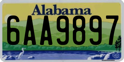 AL license plate 6AA9897