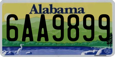 AL license plate 6AA9899
