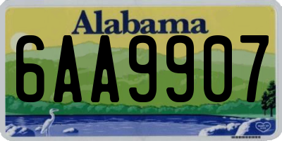 AL license plate 6AA9907