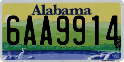 AL license plate 6AA9914