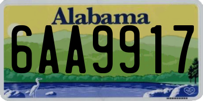 AL license plate 6AA9917