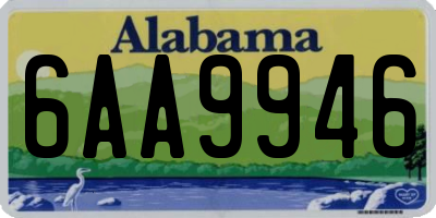AL license plate 6AA9946