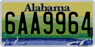 AL license plate 6AA9964
