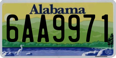 AL license plate 6AA9971