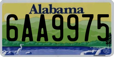 AL license plate 6AA9975