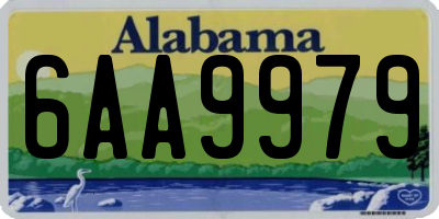 AL license plate 6AA9979