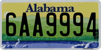 AL license plate 6AA9994