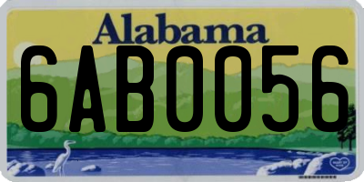 AL license plate 6AB0056