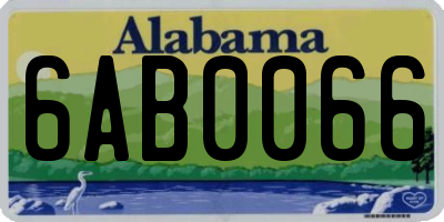 AL license plate 6AB0066