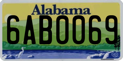 AL license plate 6AB0069