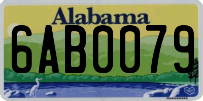 AL license plate 6AB0079