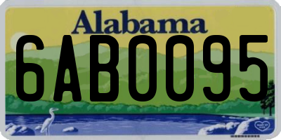 AL license plate 6AB0095