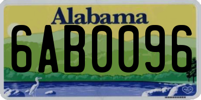 AL license plate 6AB0096