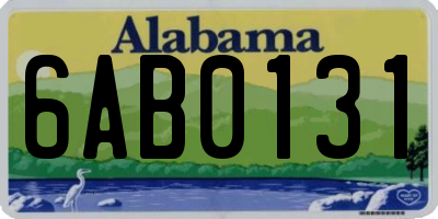 AL license plate 6AB0131