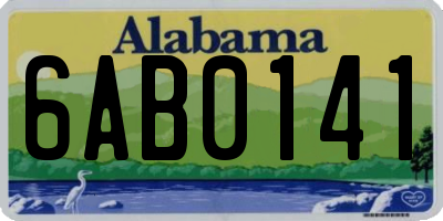 AL license plate 6AB0141
