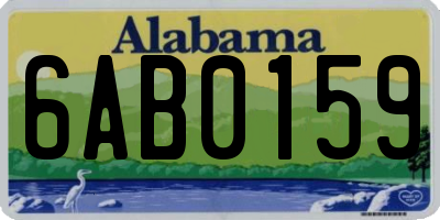AL license plate 6AB0159