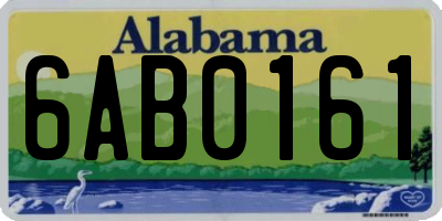 AL license plate 6AB0161