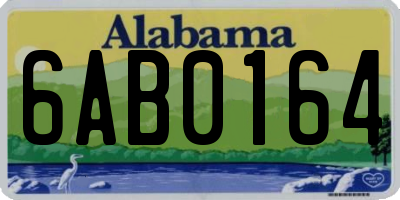 AL license plate 6AB0164