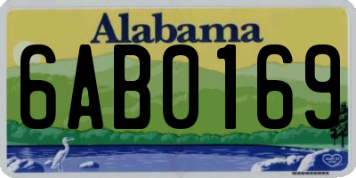 AL license plate 6AB0169