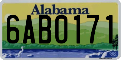 AL license plate 6AB0171