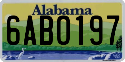 AL license plate 6AB0197
