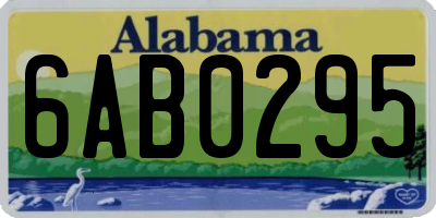 AL license plate 6AB0295