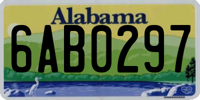 AL license plate 6AB0297