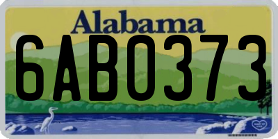 AL license plate 6AB0373