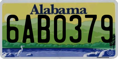 AL license plate 6AB0379