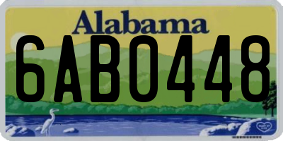 AL license plate 6AB0448