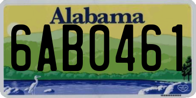 AL license plate 6AB0461
