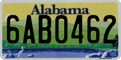 AL license plate 6AB0462