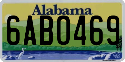 AL license plate 6AB0469