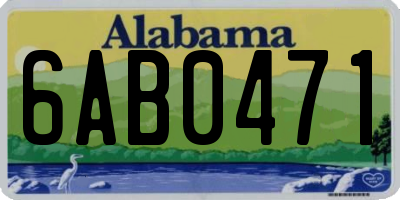AL license plate 6AB0471