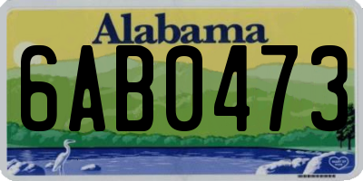 AL license plate 6AB0473