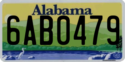 AL license plate 6AB0479