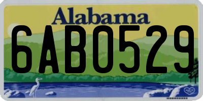 AL license plate 6AB0529