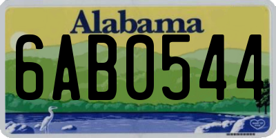 AL license plate 6AB0544