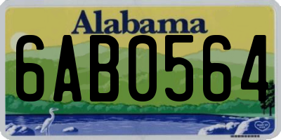 AL license plate 6AB0564