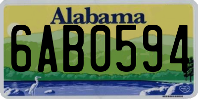 AL license plate 6AB0594