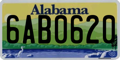 AL license plate 6AB0620