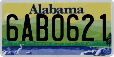 AL license plate 6AB0621