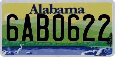 AL license plate 6AB0622