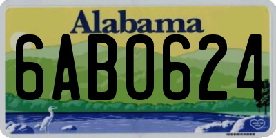 AL license plate 6AB0624
