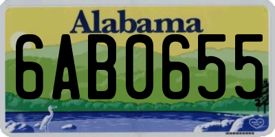 AL license plate 6AB0655