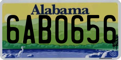 AL license plate 6AB0656
