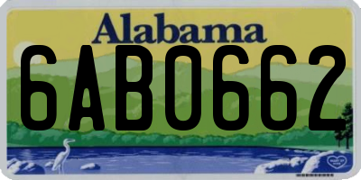 AL license plate 6AB0662