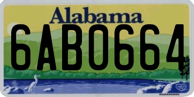 AL license plate 6AB0664