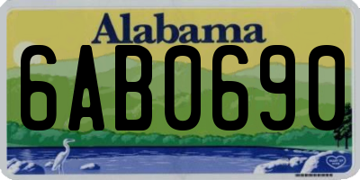 AL license plate 6AB0690
