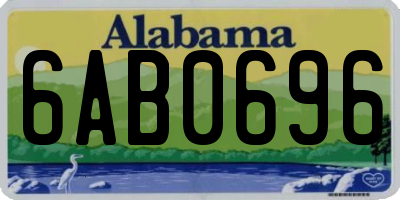 AL license plate 6AB0696